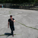 In this unedited image, Adam is failing to control the Spark with his hand. Michael, took this still from the controller while the drone was in gesture mode.